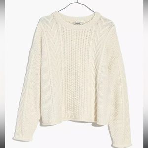 Madewell Cableknit Pullover Sweater Sz XS
